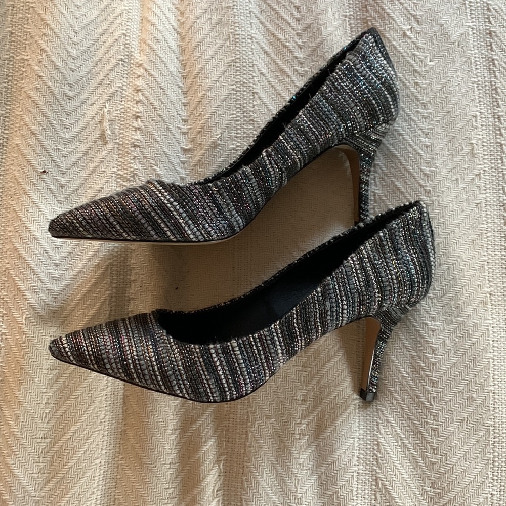 Sole Society Cahya Multi Silver Heels